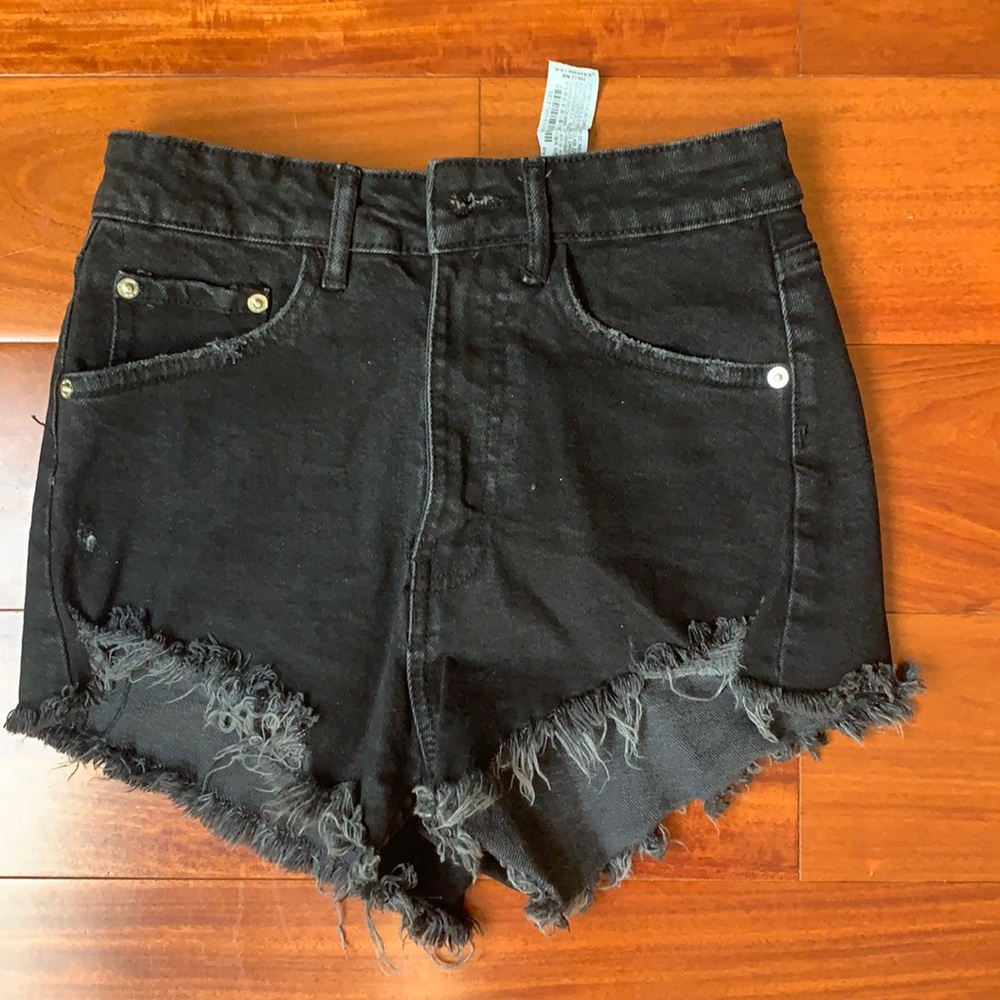 ZARA HI RISE DENIM SHORTS